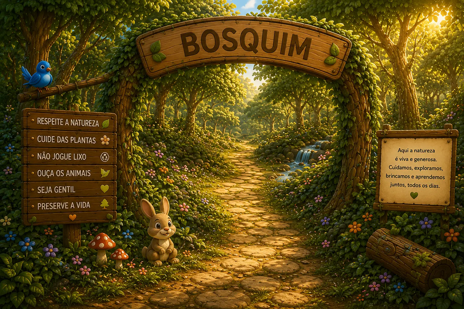 Entrada do Bosquim — arte oficial do Bosquim